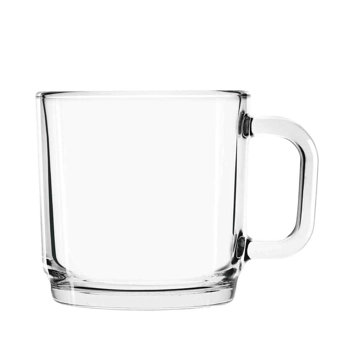 Luxem Short Stackable Mug, 240 ml tempered glass